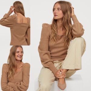 H&M puff sleeve sweater